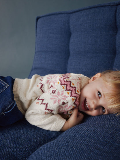 Ecru Christmas Fairisle Jumper (3mths-7yrs)