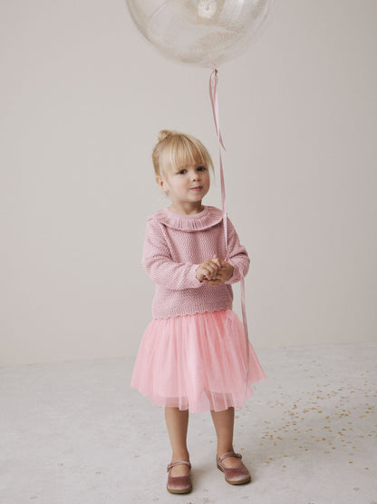Pink Collar Jumper and Mesh Skirt Set (3mths-10yrs) image 3