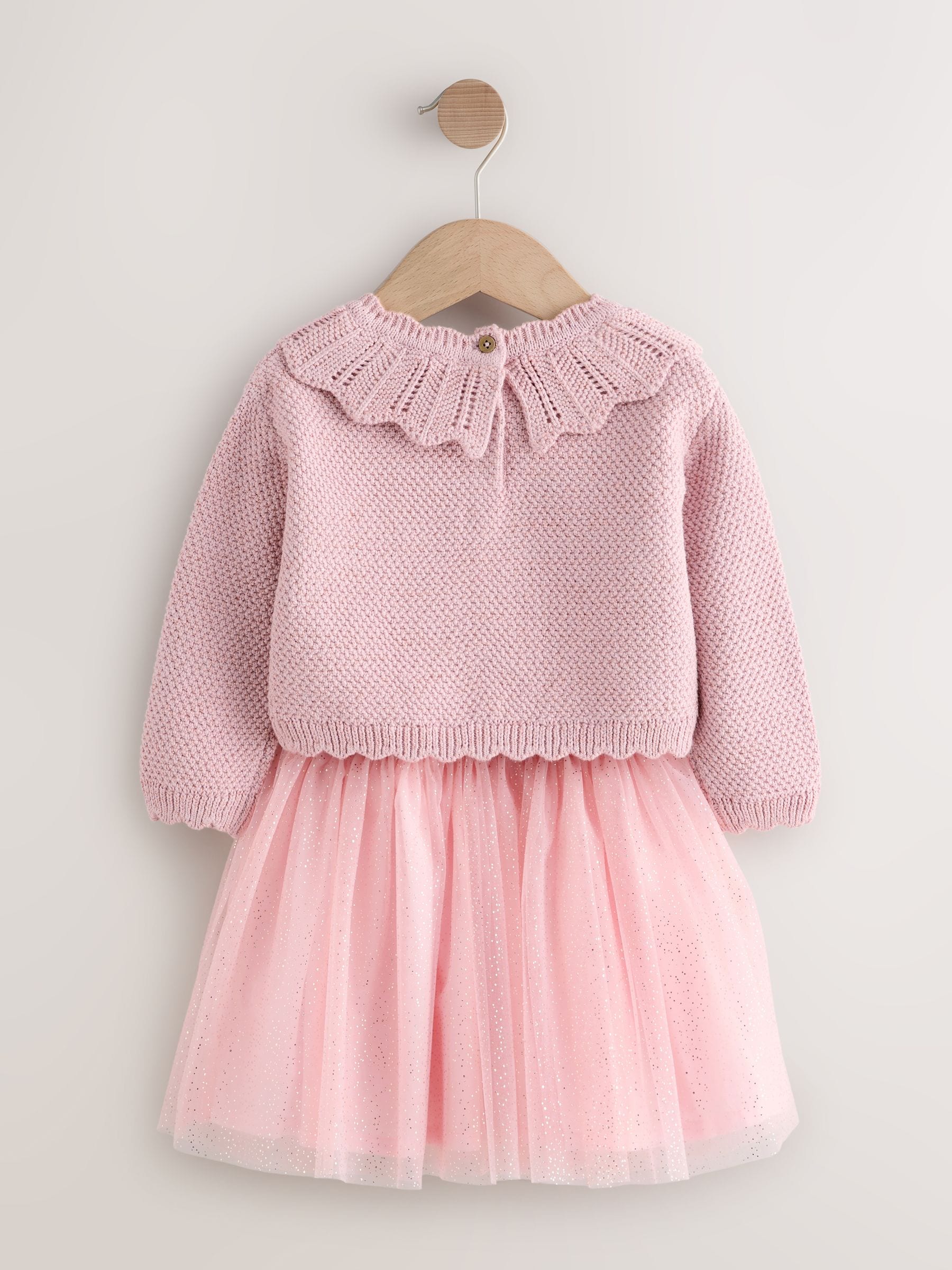 Pink Collar Jumper and Mesh Skirt Set (3mths-10yrs) image 7