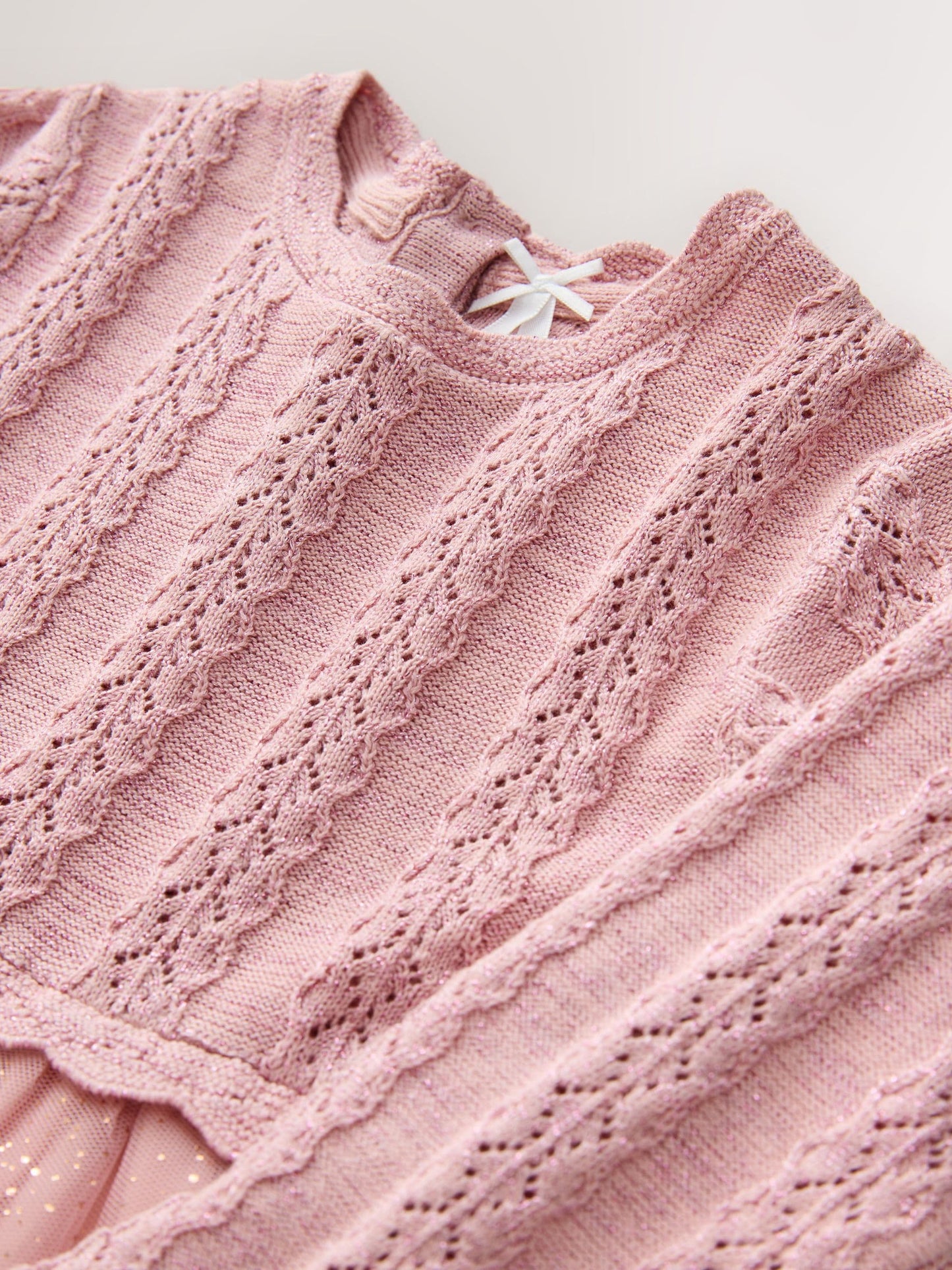 Pink Knitted Occasion Dress (3mths-10yrs) image 7