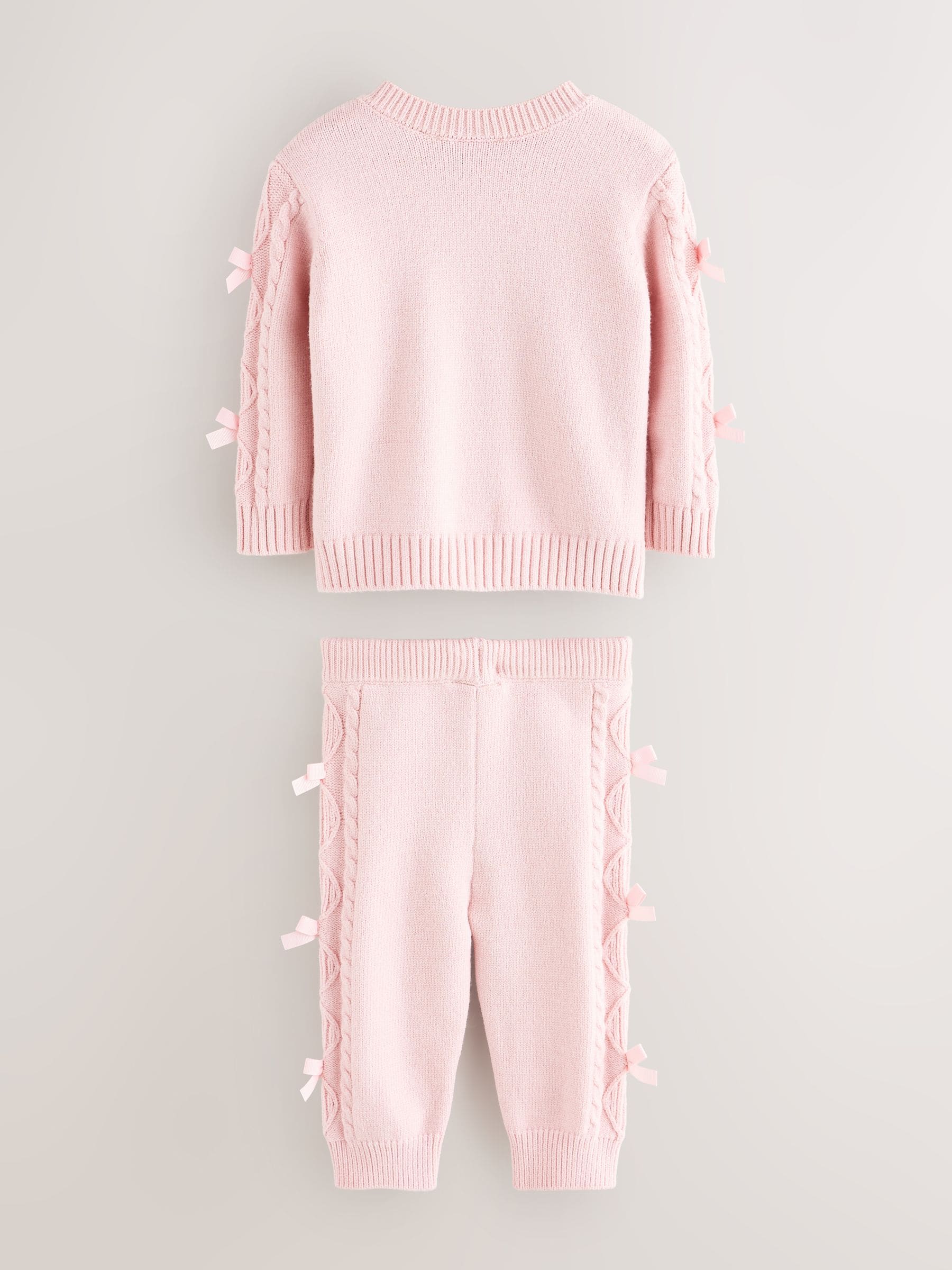 Baker by Ted Baker 2 Piece Bow Knitted Cardigan & Leggings Set image 2