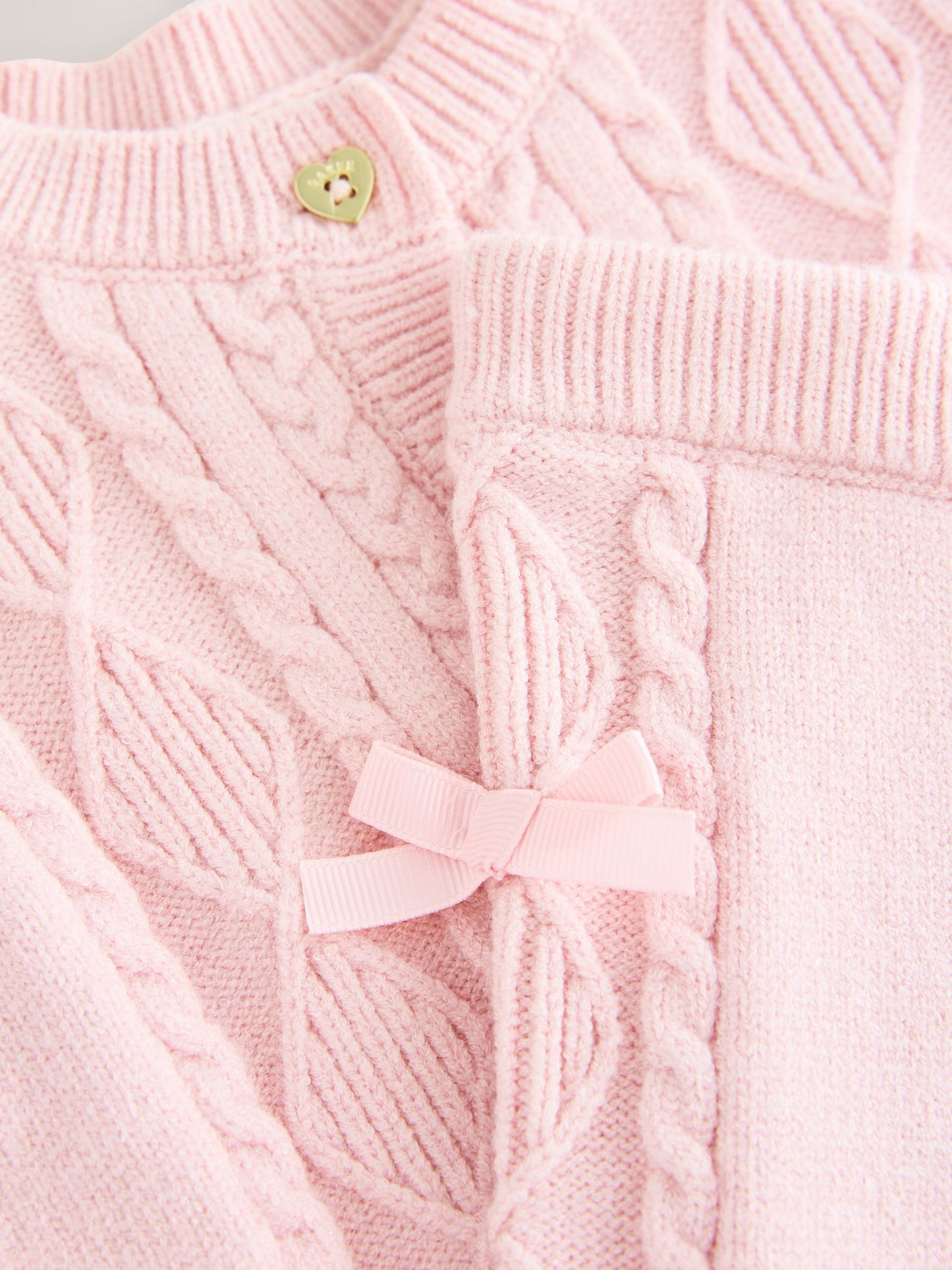 Baker by Ted Baker 2 Piece Bow Knitted Cardigan & Leggings Set image 6