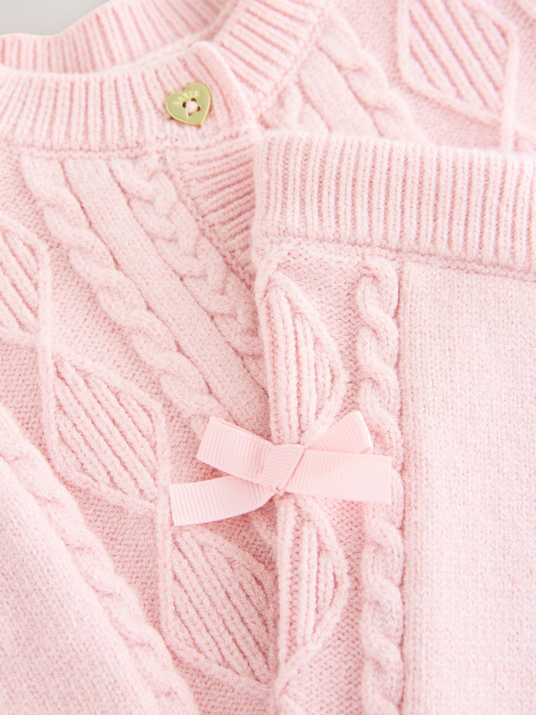 Baker by Ted Baker 2 Piece Bow Knitted Cardigan & Leggings Set image 6