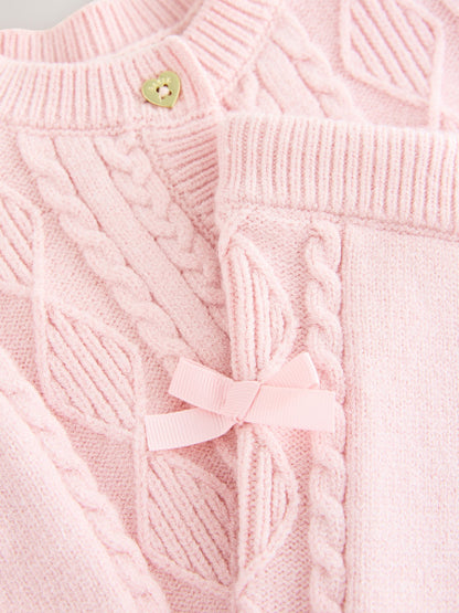 Baker by Ted Baker 2 Piece Bow Knitted Cardigan & Leggings Set image 6