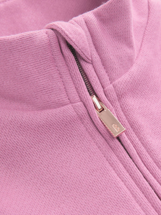 Baker by Ted Baker Dusky Pink 2 Piece Ruffle Collar Sweatshirt and Flare Set image 3