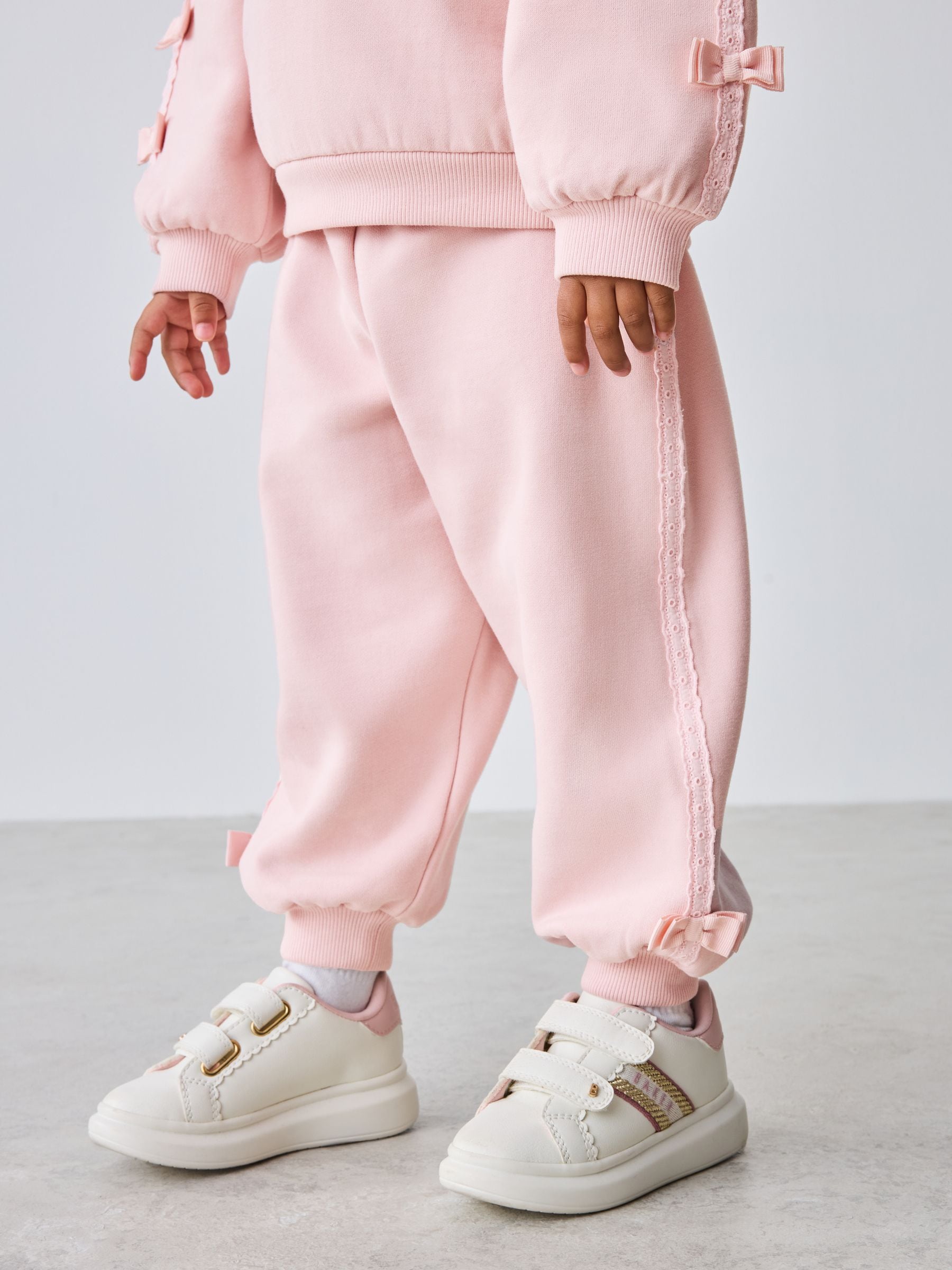 Baker by Ted Baker Blue 2 Piece Side Bow Detail Sweat & Joggers Set image 5