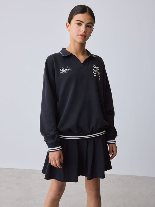 Baker by Ted Baker 2 Piece Varsity Sweat Top & Skirt Set image 1