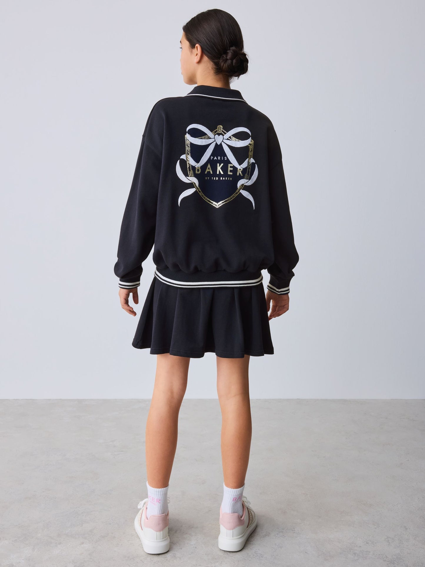 Baker by Ted Baker 2 Piece Varsity Sweat Top & Skirt Set image 3