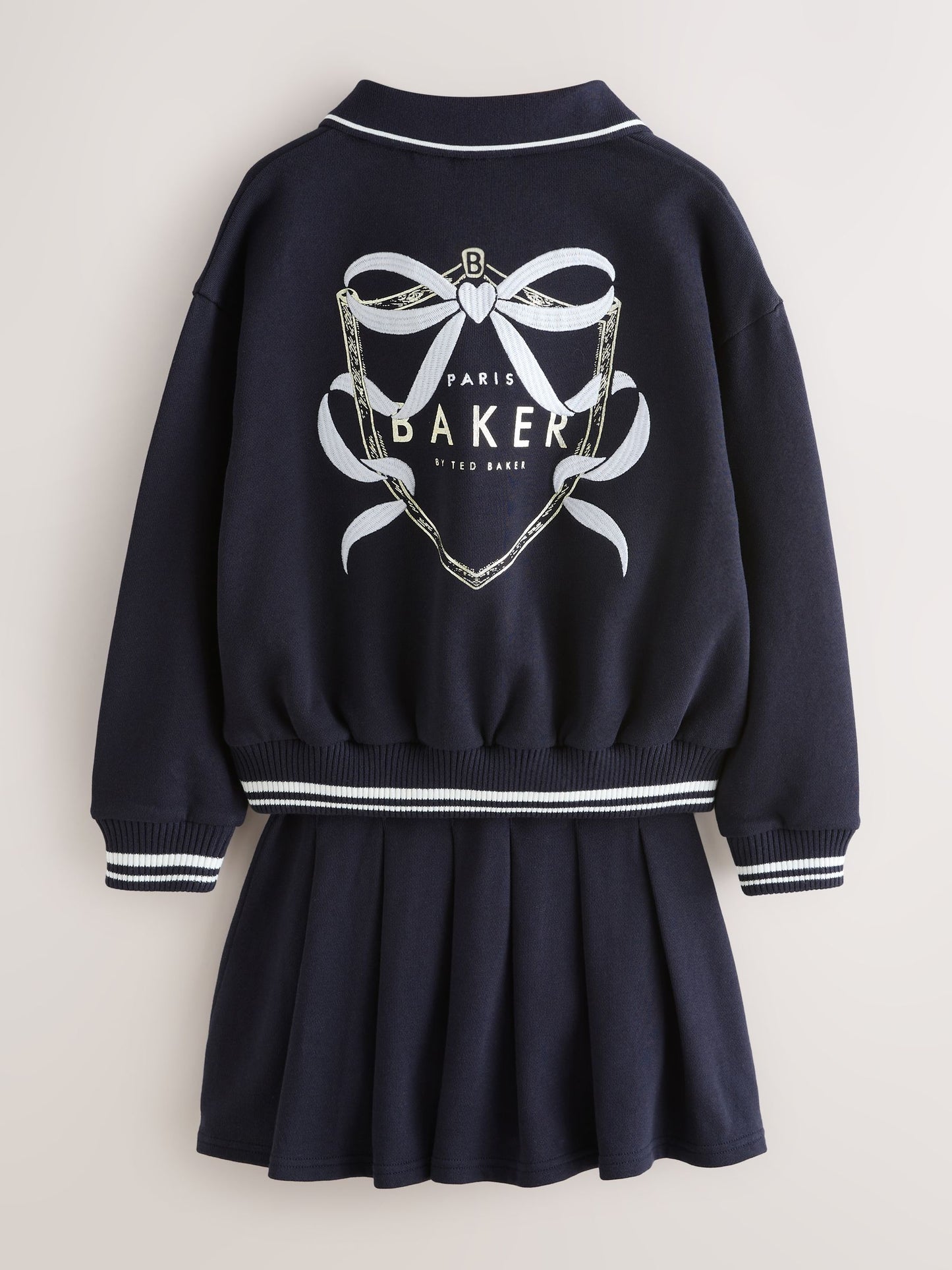 Baker by Ted Baker 2 Piece Varsity Sweat Top & Skirt Set image 7