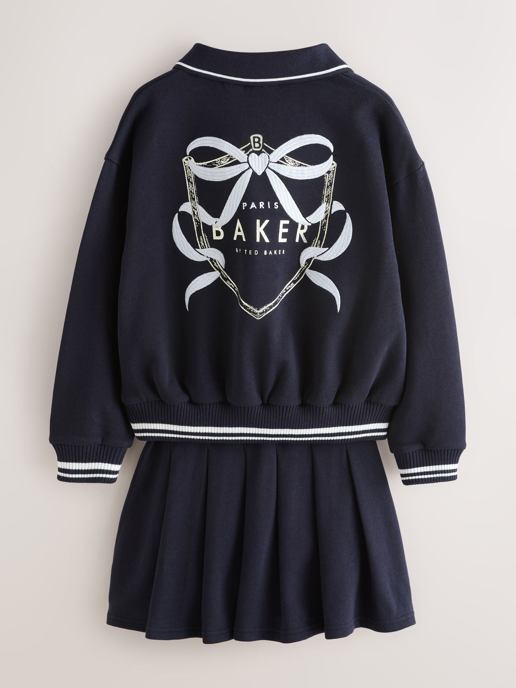 Baker by Ted Baker 2 Piece Varsity Sweat Top & Skirt Set image 7