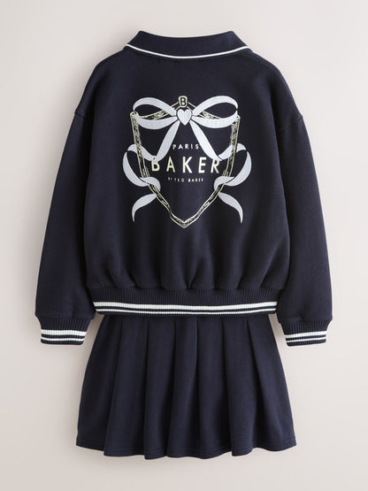 Baker by Ted Baker 2 Piece Varsity Sweat Top & Skirt Set image 7