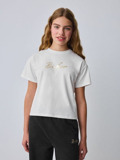 Baker by Ted Baker 3 Piece Zip-Thru Black Hoodies T-Shirts & Wide Leg Joggers Set