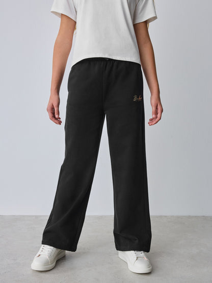 Baker by Ted Baker 3 Piece Zip-Thru Black Hoodies T-Shirts & Wide Leg Joggers Set