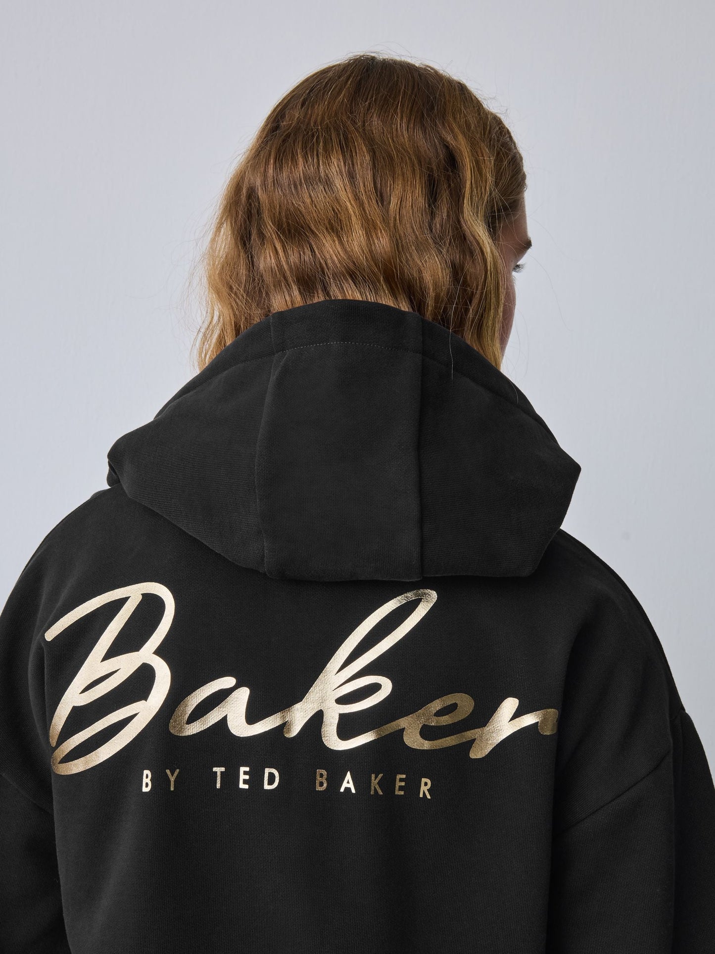 Baker by Ted Baker 3 Piece Zip-Thru Black Hoodies T-Shirts & Wide Leg Joggers Set