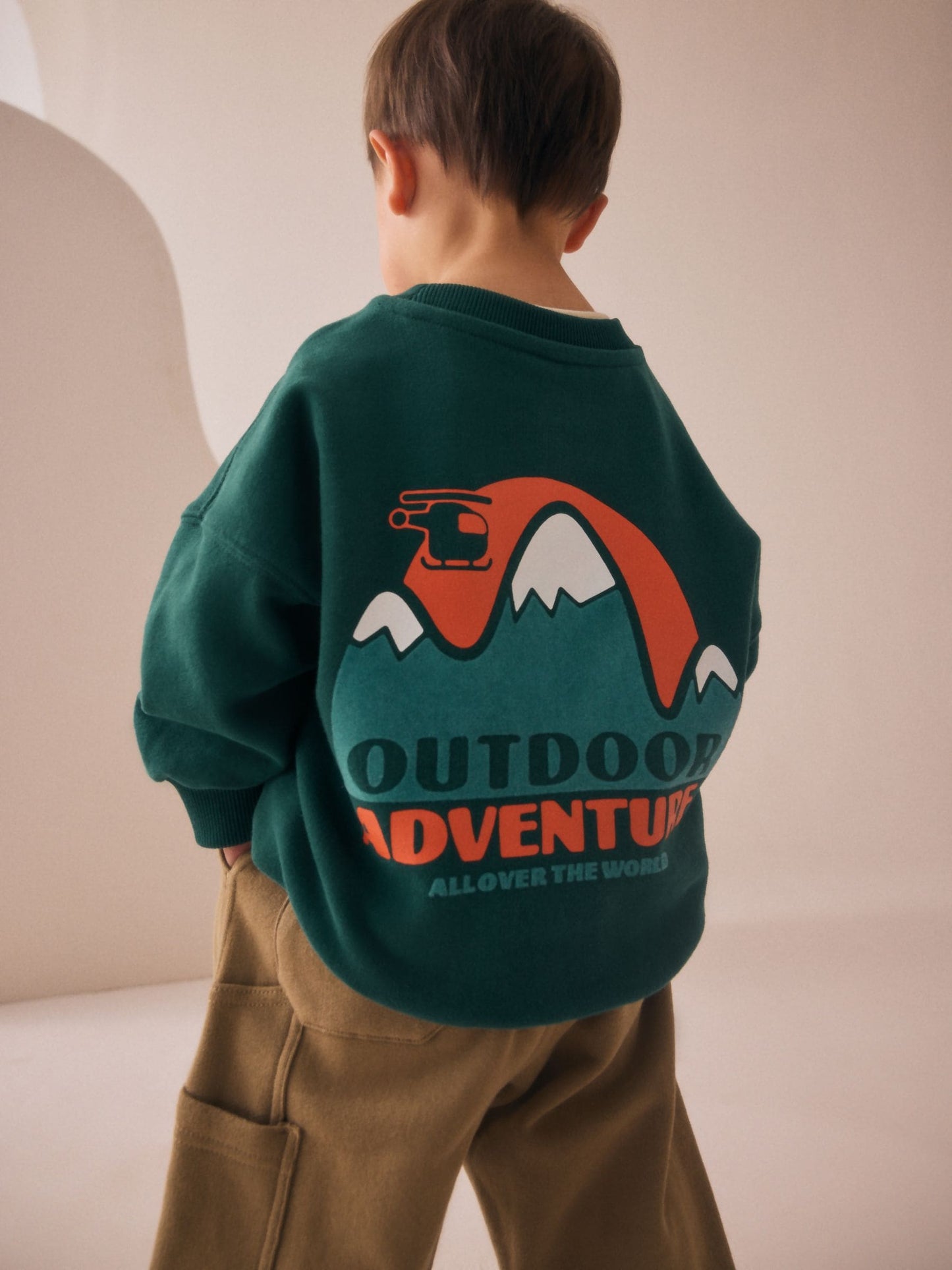 Green Sweatshirt and Utility Joggers Set (3mths-7yrs) image 1