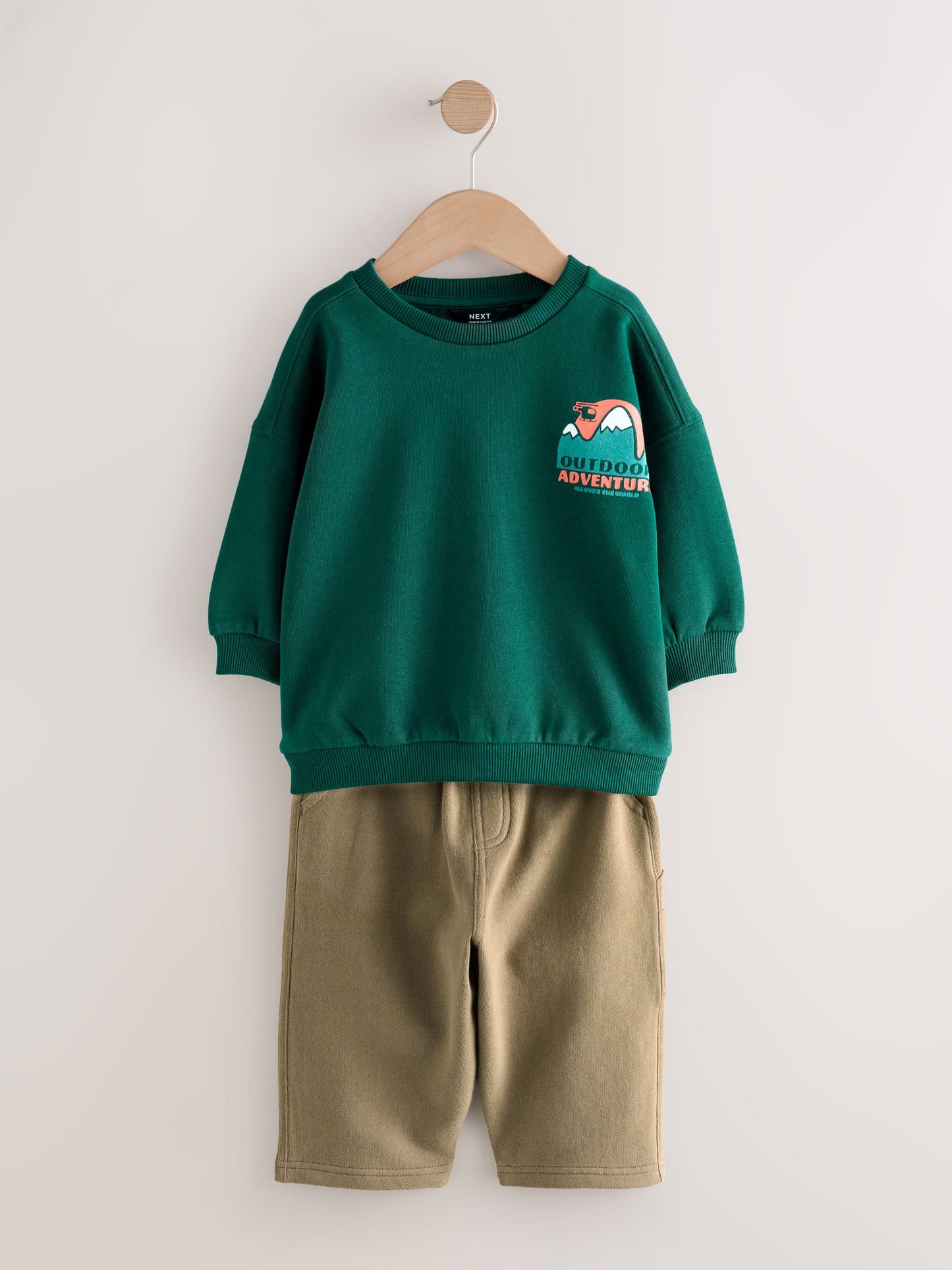 Green Sweatshirt and Utility Joggers Set (3mths-7yrs) image 5