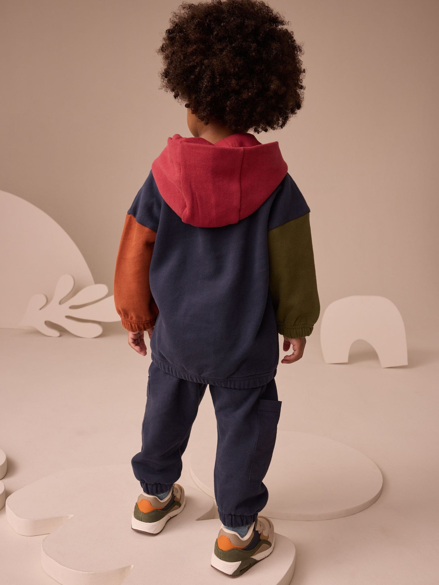 Dsiney Kidz - Navy Blue Colour Block Hoodie and Joggers Set (3mths-7yrs) image 3