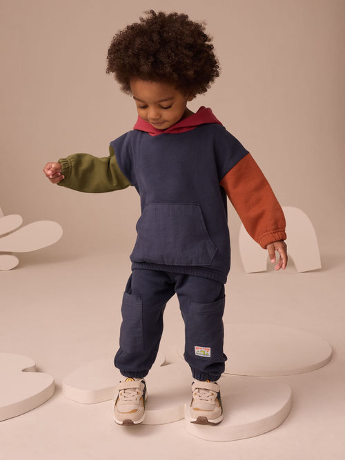 Navy Blue Hoodie and Joggers Set (3mths-7yrs) image 1