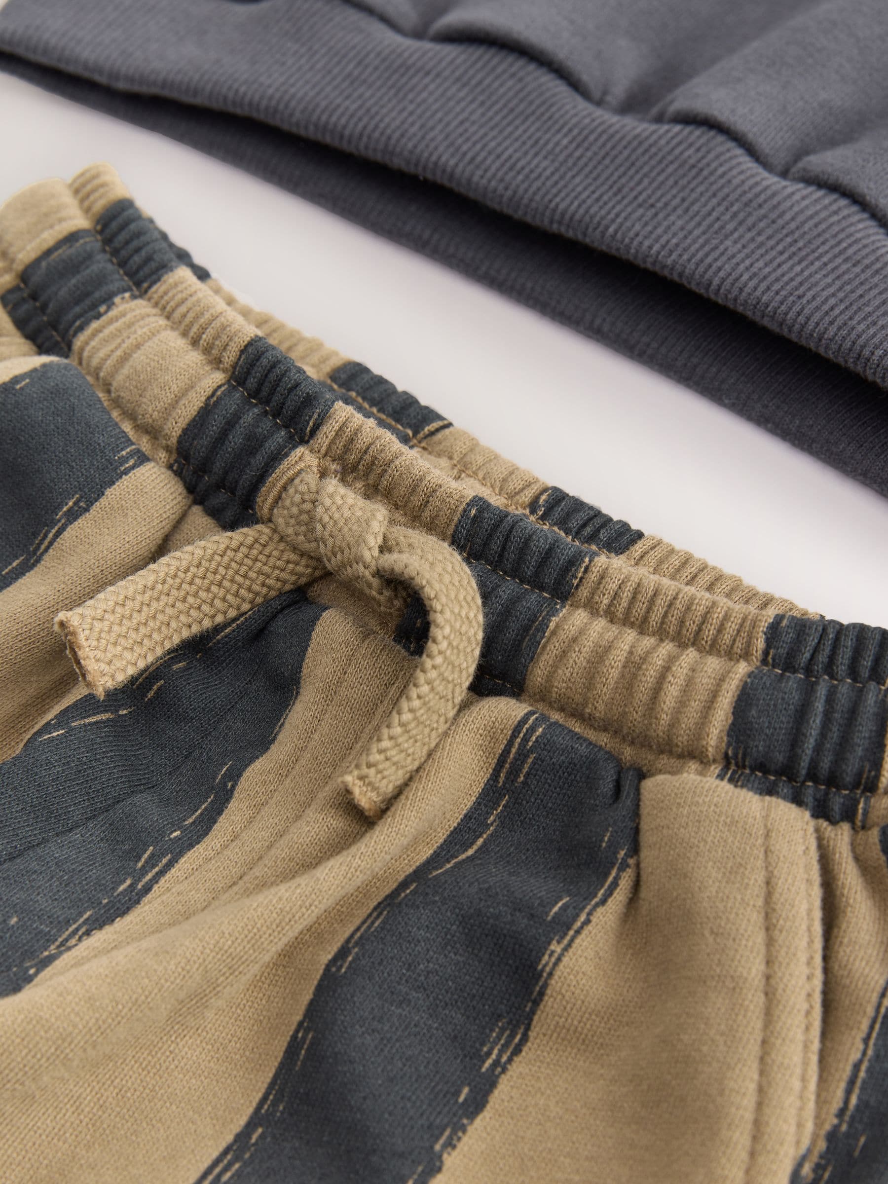 Black/Brown Single Sweatshirt And Stripe Joggers Set (3mths-7yrs) image 9