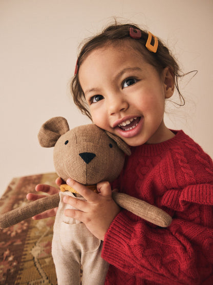 Red Cable Knitted Jumper (3mths-7yrs)