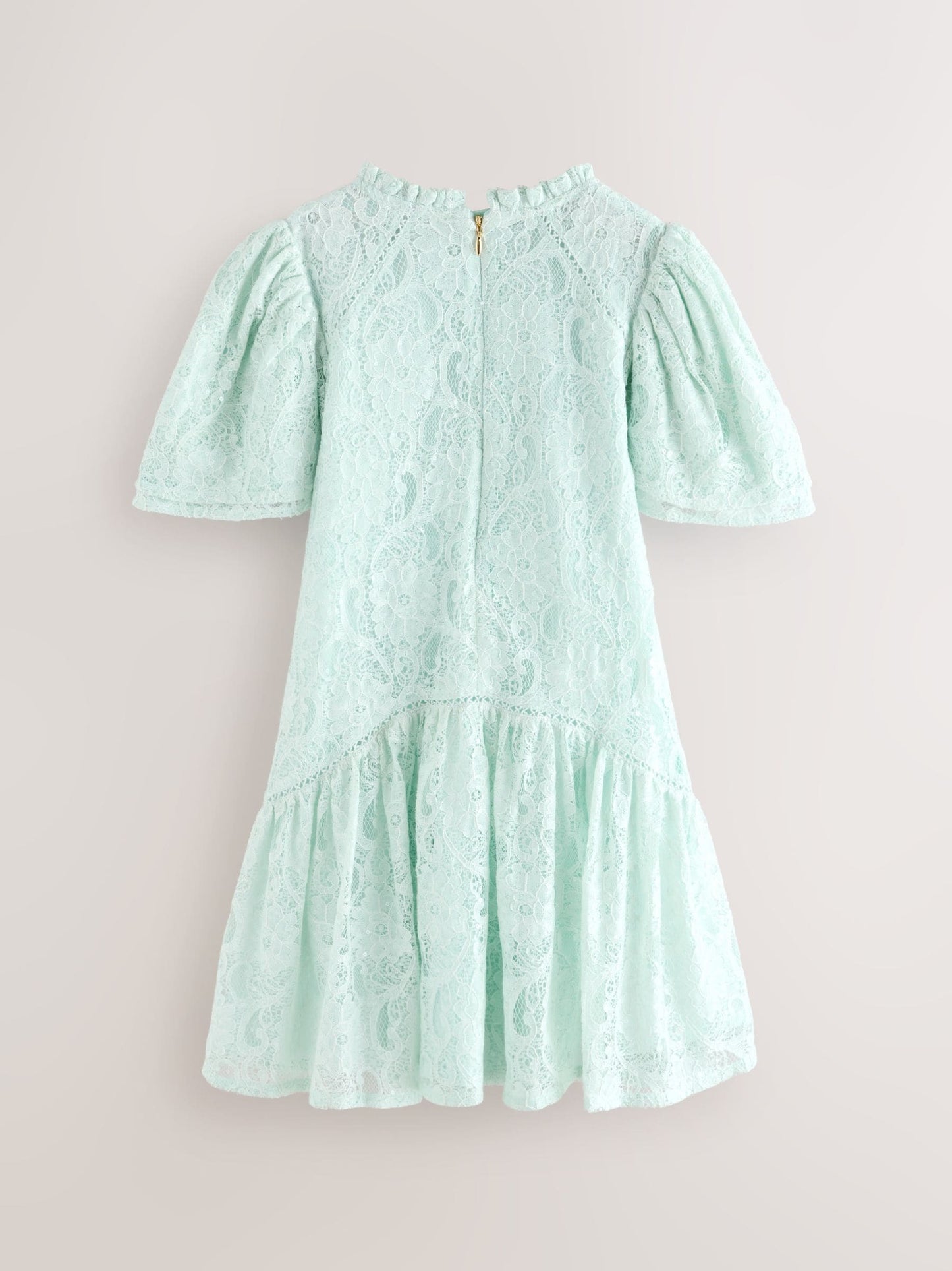 Baker by Ted Baker Red Sequin Lace Angel Sleeve Dress image 8