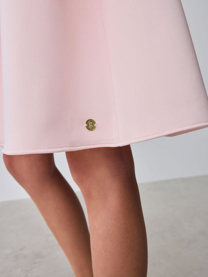 Baker by Ted Baker Pink Lace Collared Scuba Dress image 5