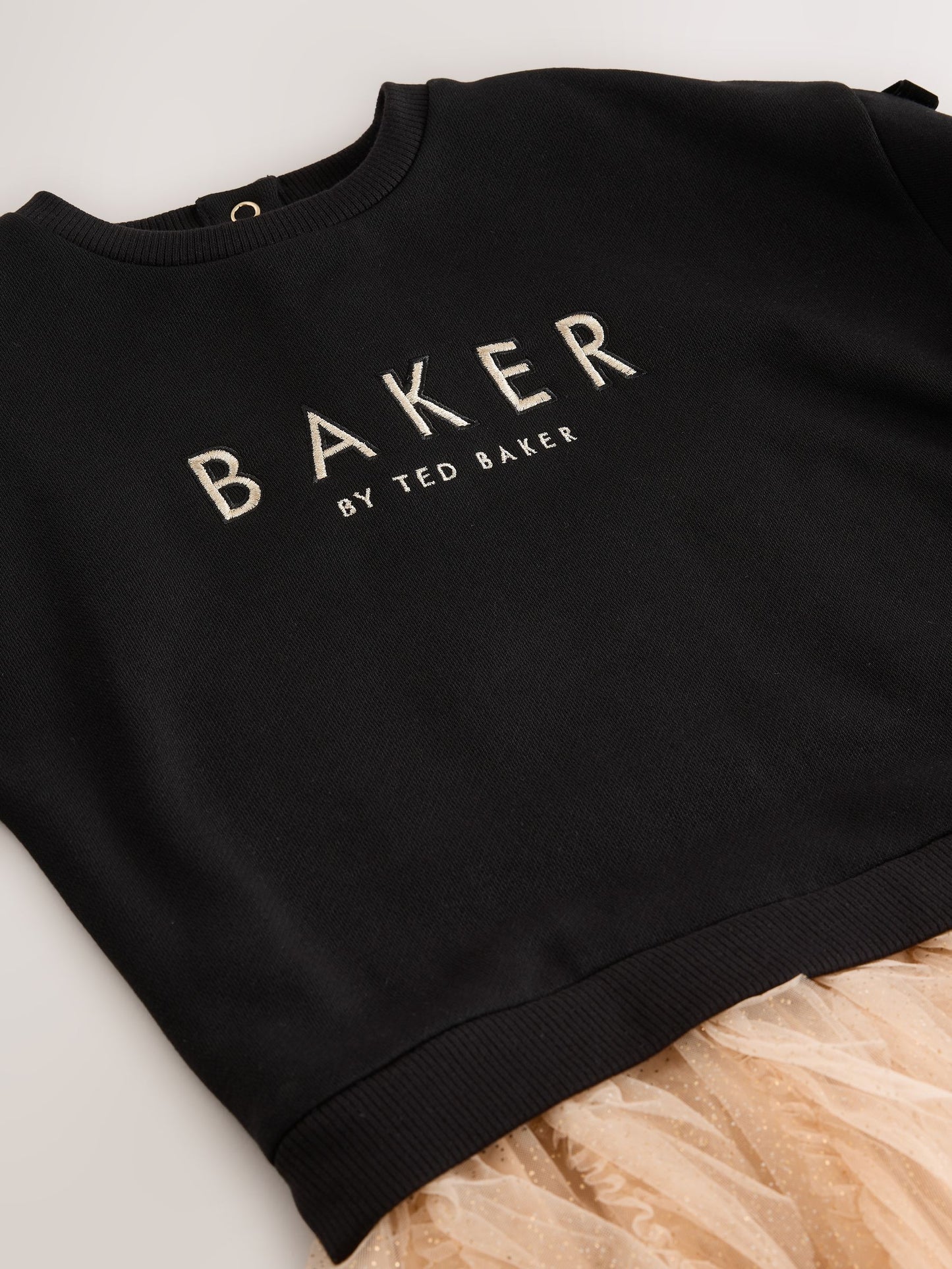 Baker by Ted Baker Mesh Skirted Sweat Mockable Dress image 10