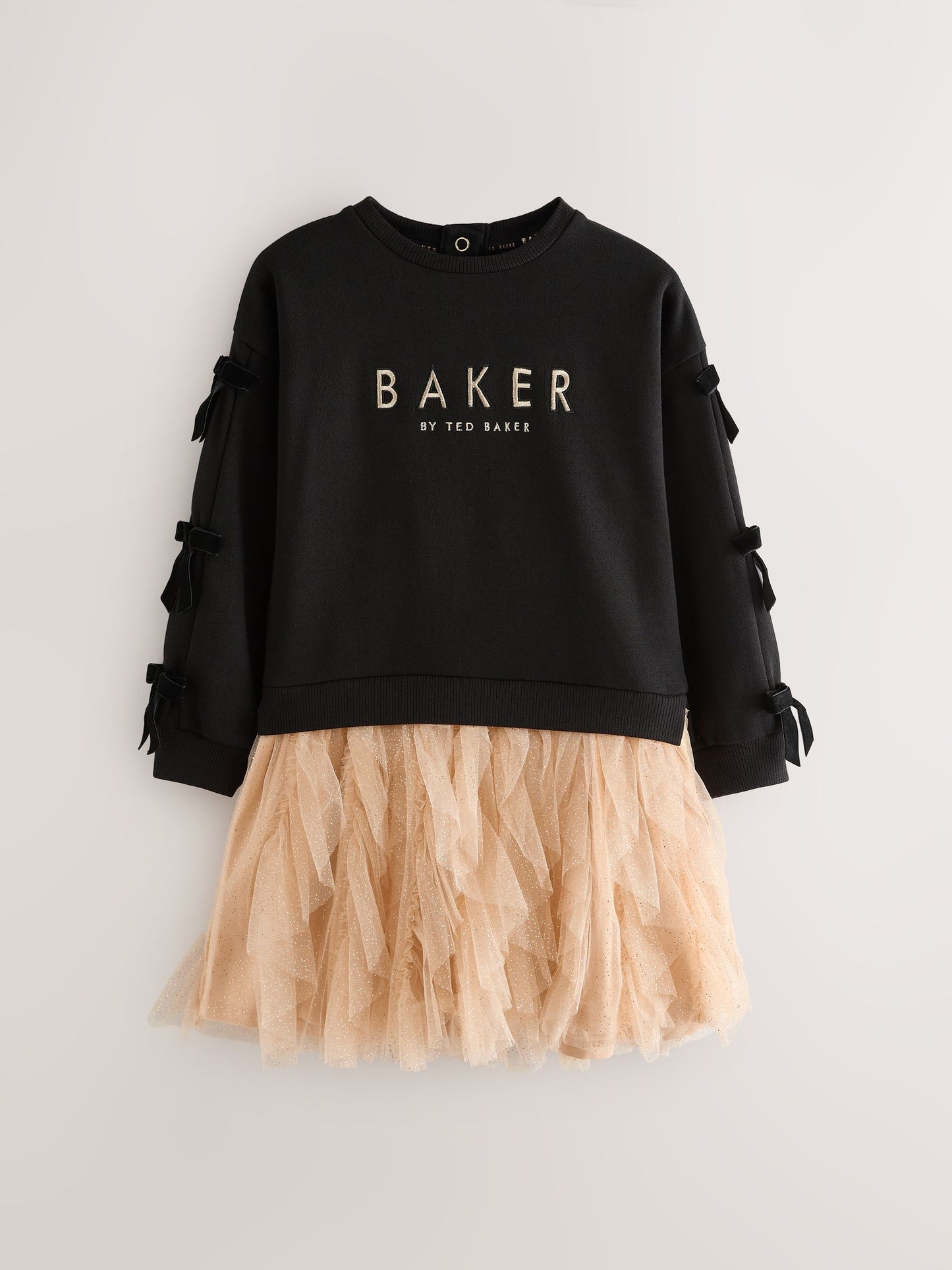 Baker by Ted Baker Mesh Skirted Sweat Mockable Dress image 7