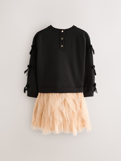 Baker by Ted Baker Mesh Skirted Sweat Mockable Dress image 8