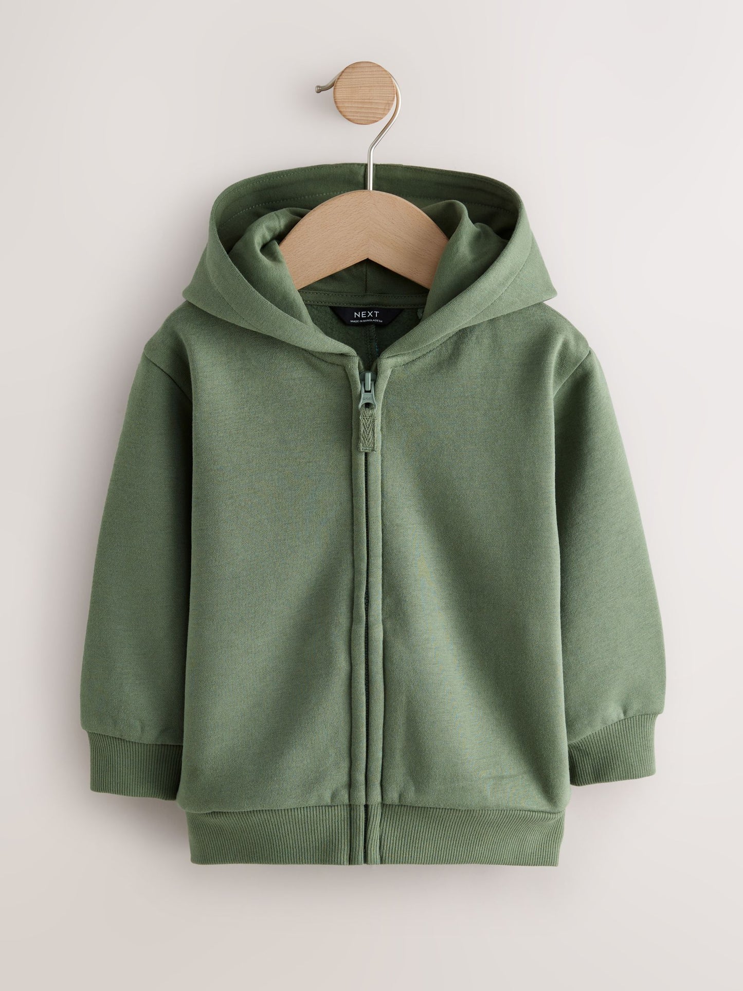 Dsiney Kidz - Khaki Green Zip Through Hoodie (3mths-7yrs) image 2