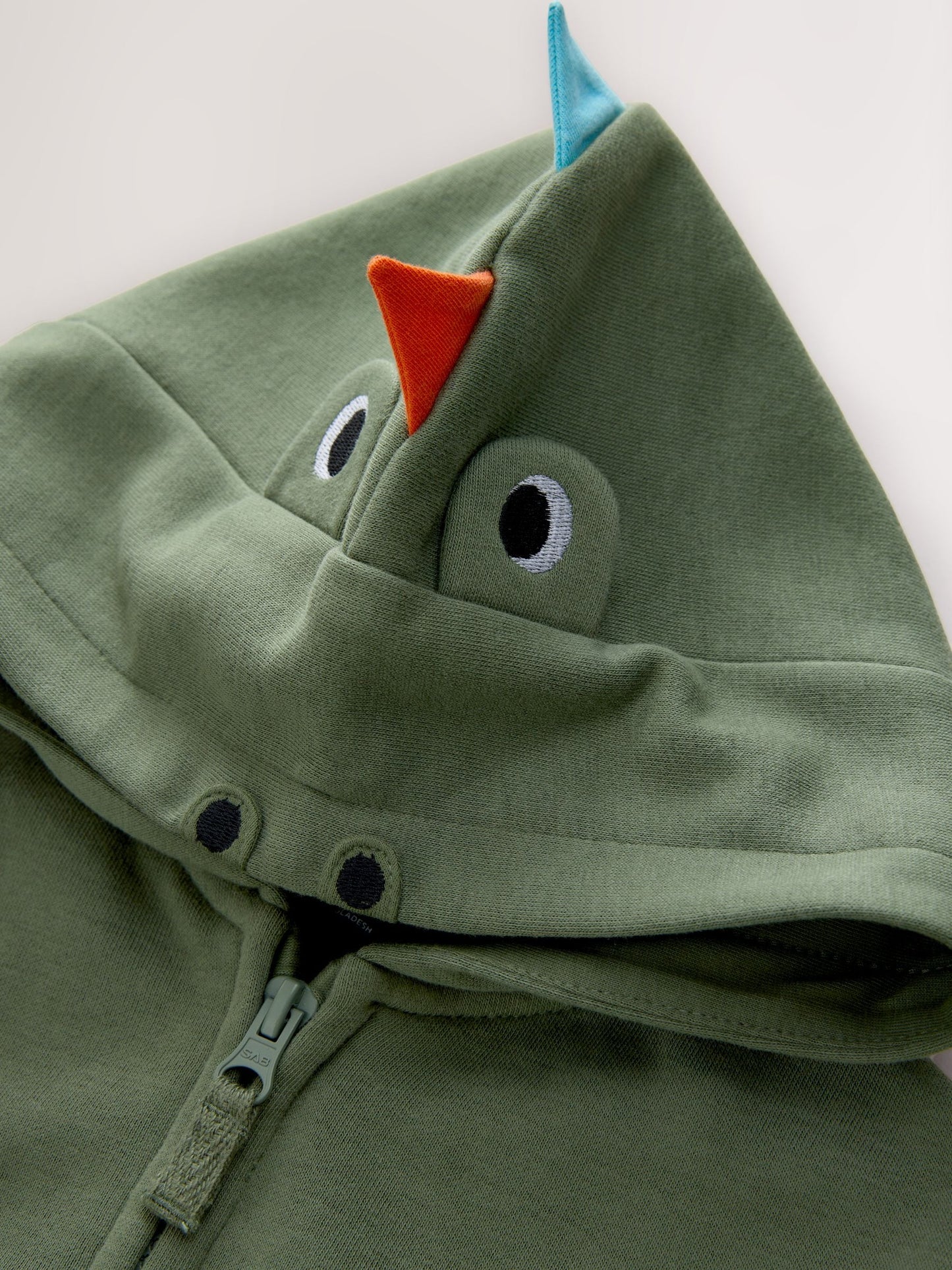 Dsiney Kidz - Khaki Green Zip Through Hoodie (3mths-7yrs) image 3