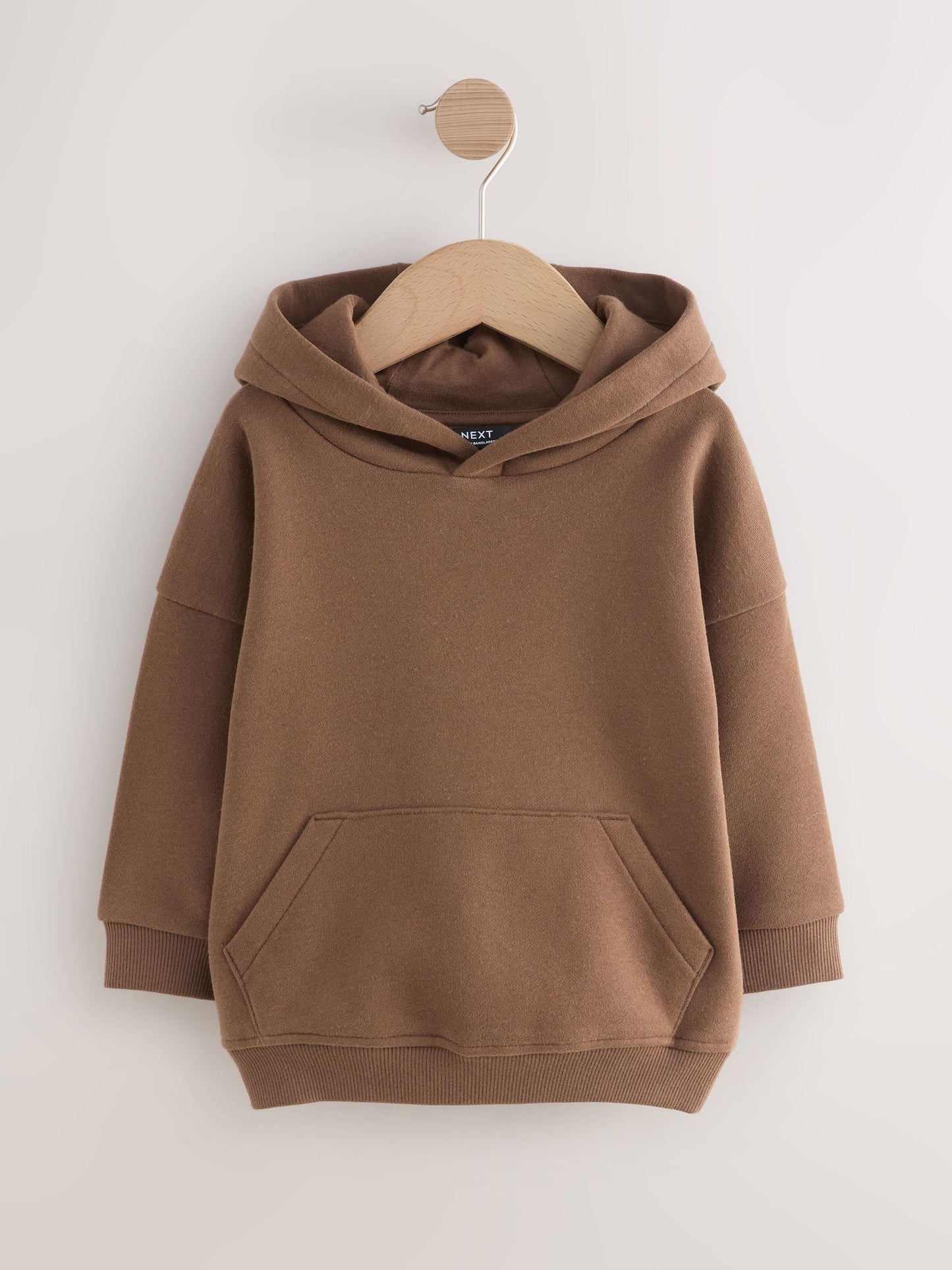 Brown Long Sleeve Soft Touch Hoodie (3mths-7yrs)