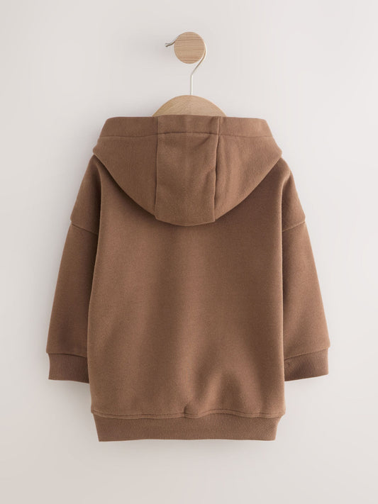 Brown Long Sleeve Soft Touch Hoodie (3mths-7yrs)