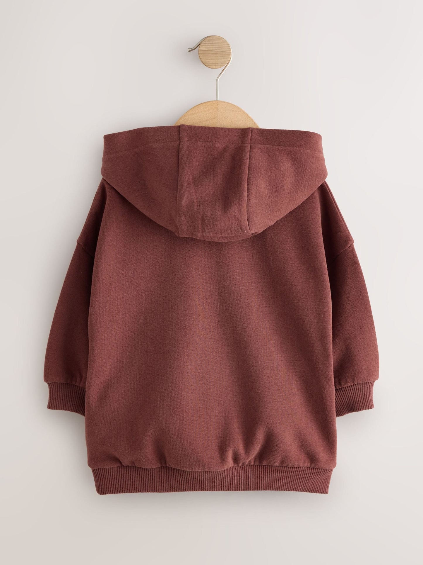 Burgundy Red Long Sleeve Printed Hoodie (3mths-7yrs)
