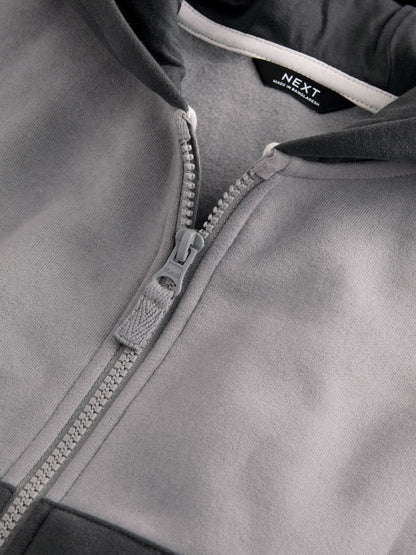 Grey Zip Through Hoodie (3mths-7yrs)
