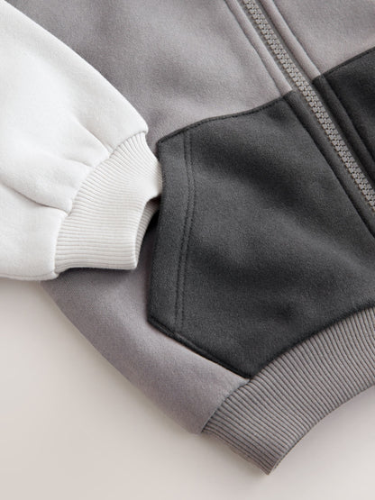 Grey Zip Through Hoodie (3mths-7yrs)