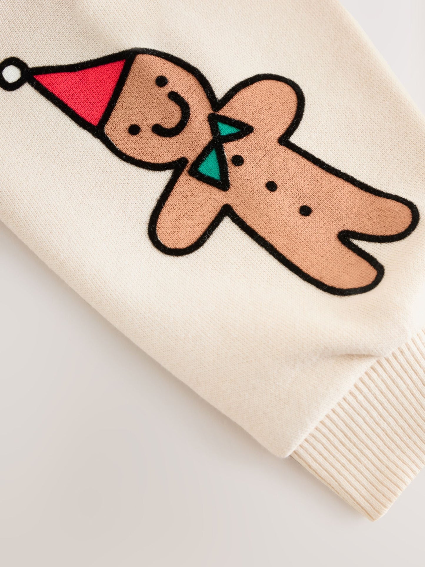 Ecru White Christmas Crew Neck Jersey Sweatshirt (3mths-7yrs)