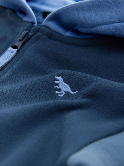 Blue Colourblock All-In-One (3mths-7yrs)