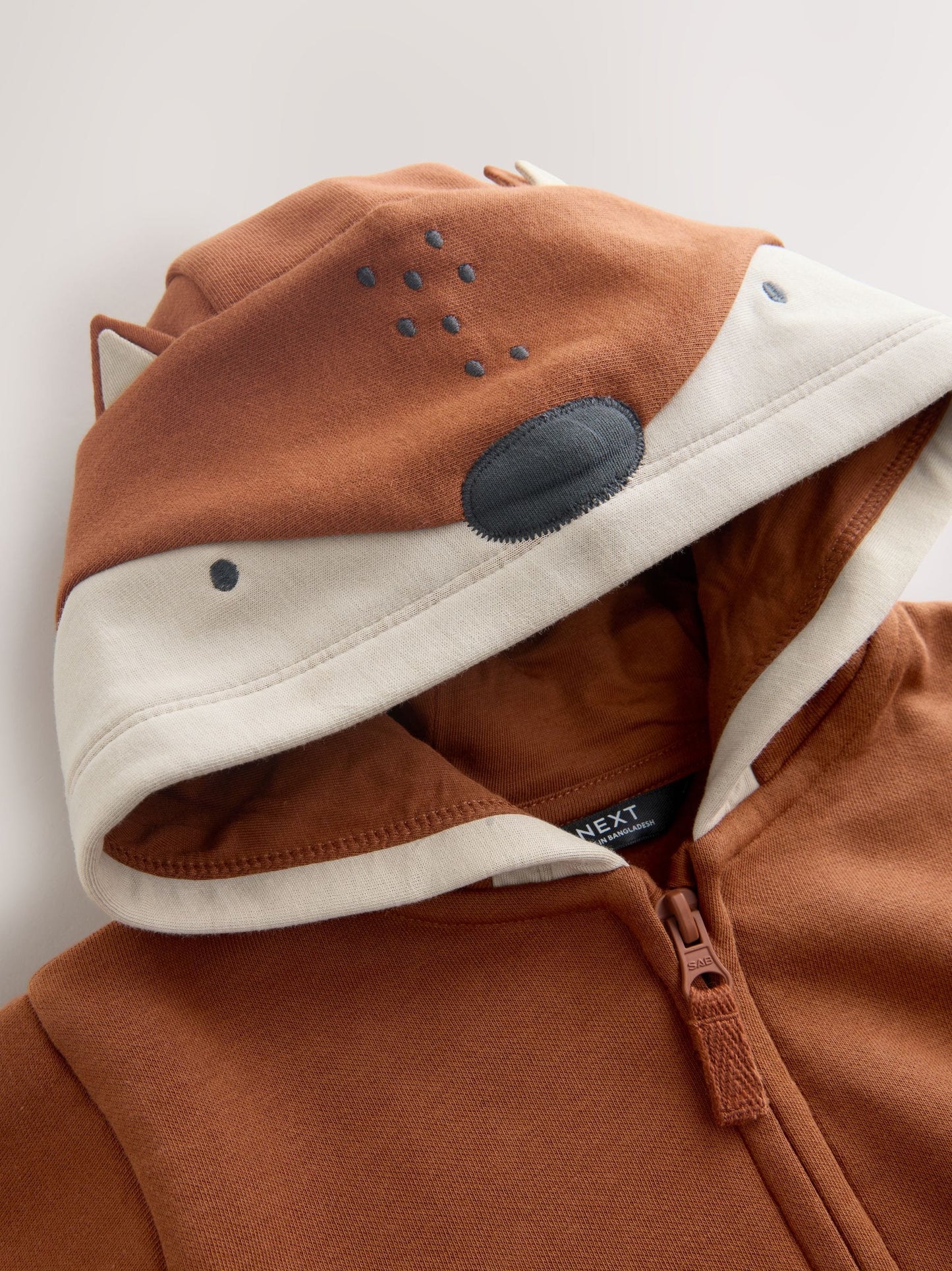 Orange Zip Through Hoodie (3mths-7yrs)