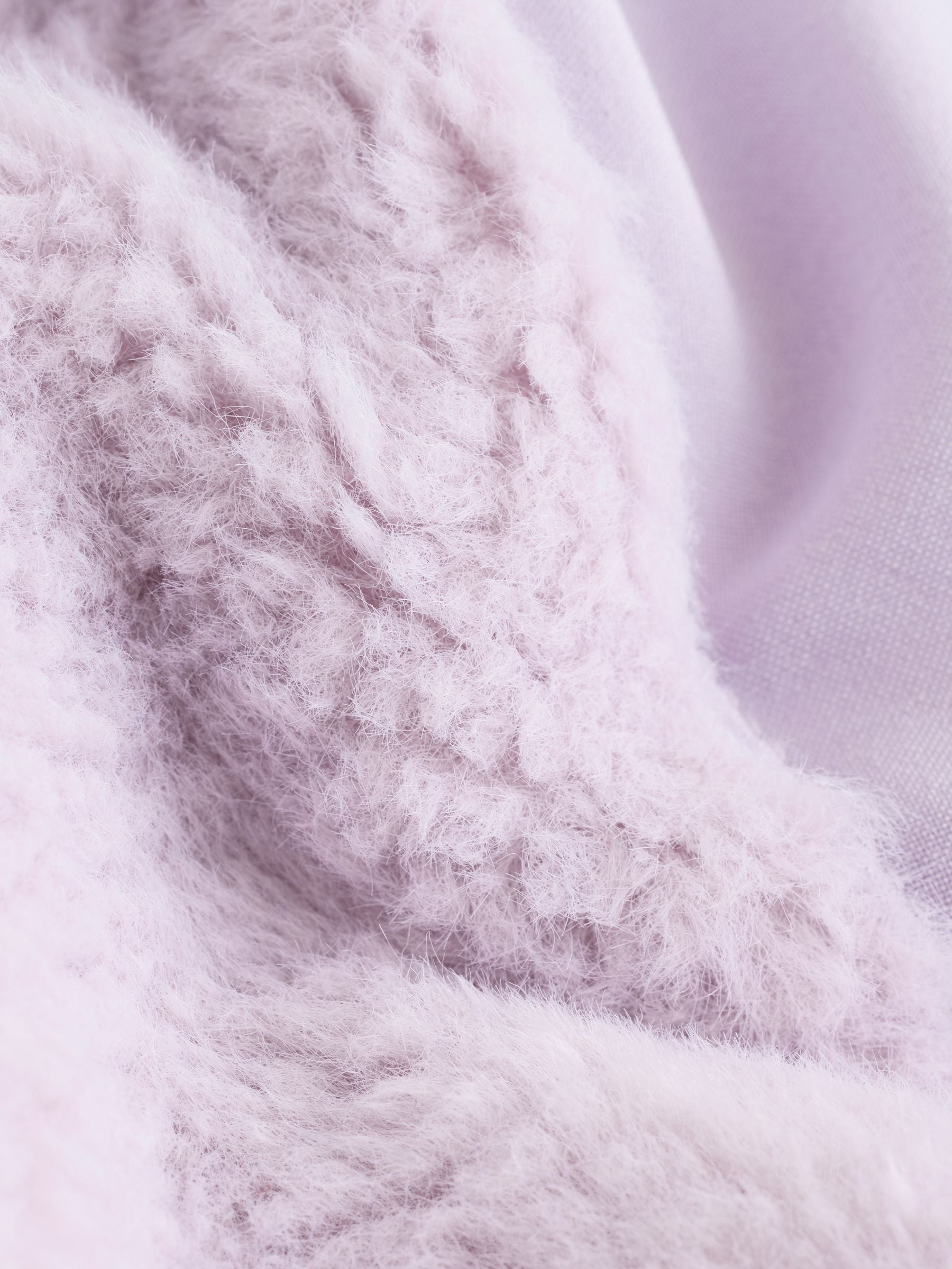 Baker by Ted Baker Lilac Purple Borg Mix Panel Fleece image 10