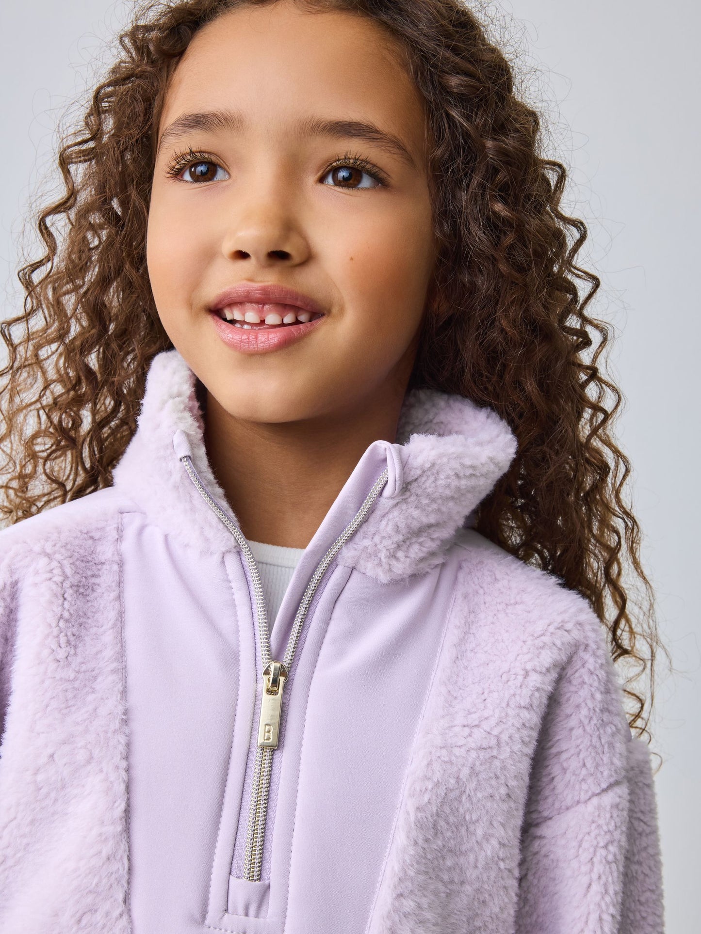 Baker by Ted Baker Lilac Purple Borg Mix Panel Fleece image 4