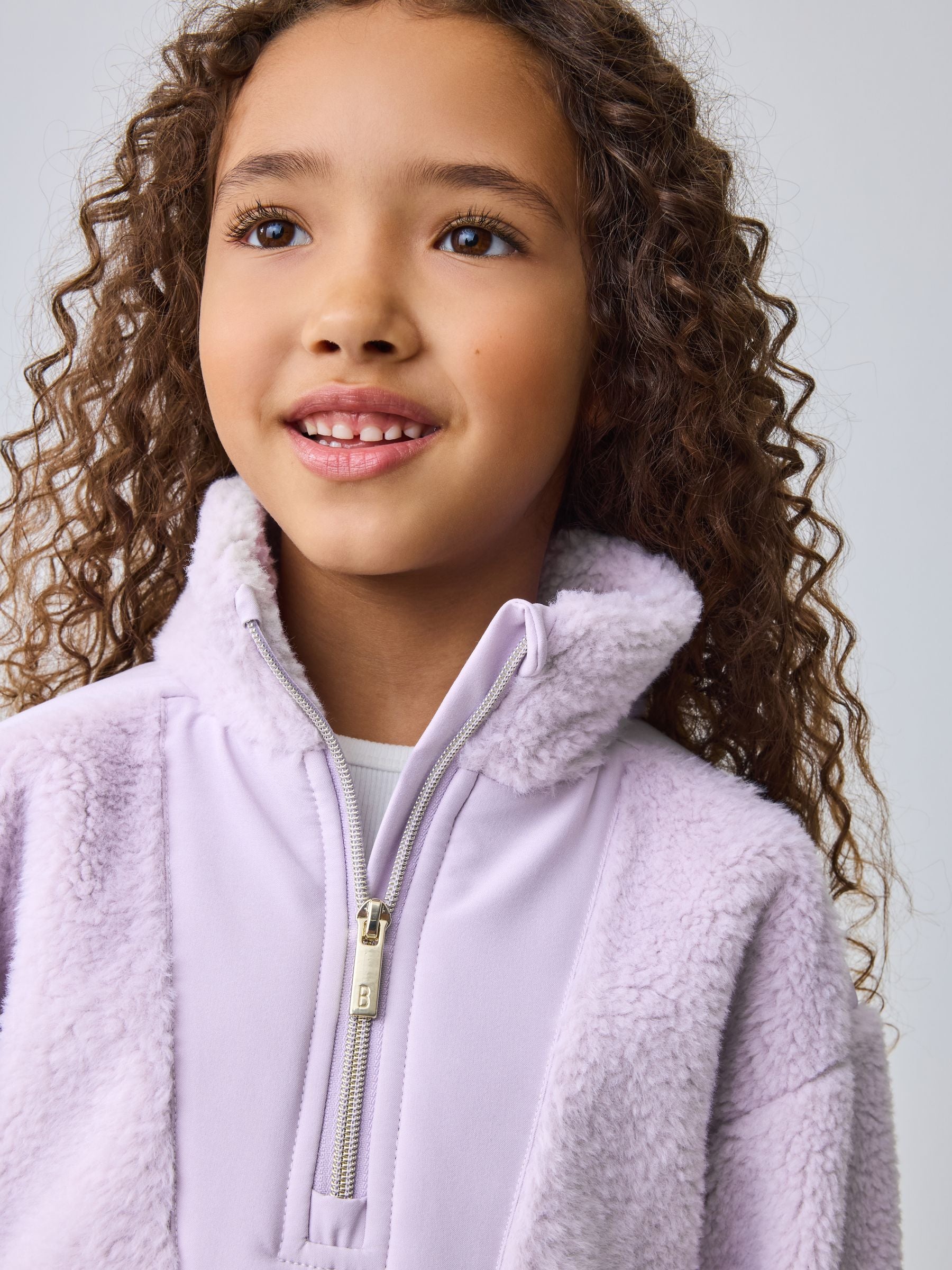 Baker by Ted Baker Lilac Purple Borg Mix Panel Fleece image 4