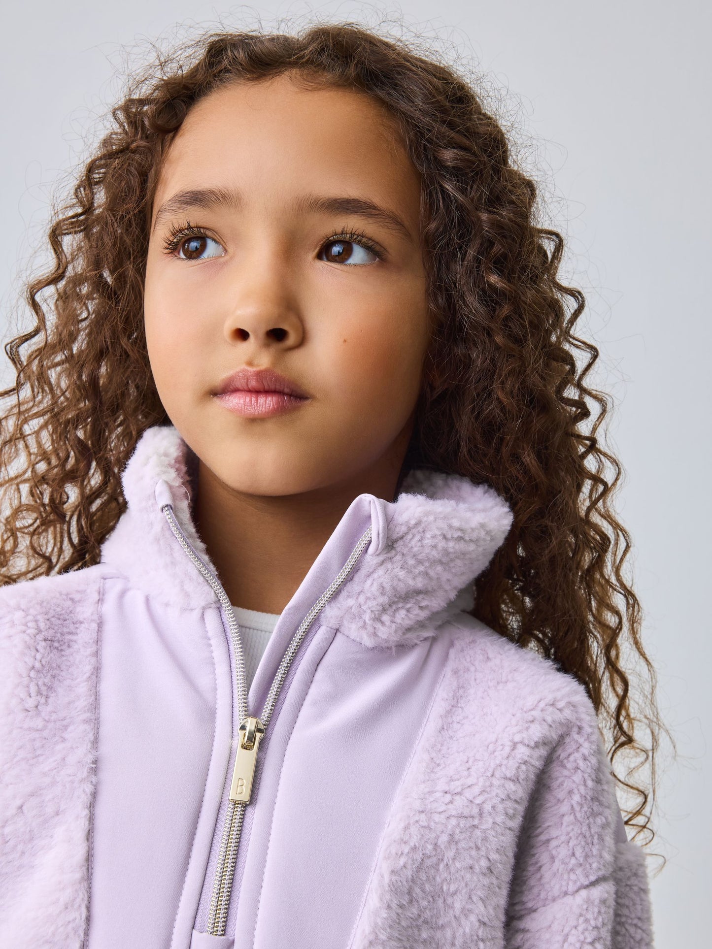 Baker by Ted Baker Lilac Purple Borg Mix Panel Fleece image 5