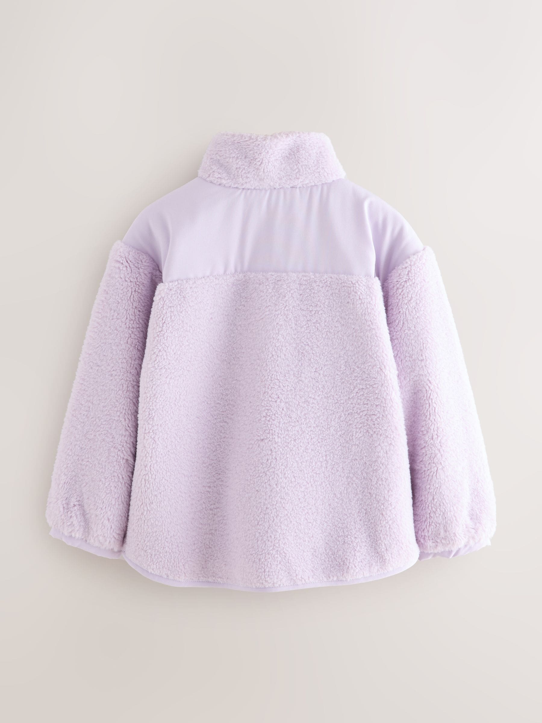 Baker by Ted Baker Lilac Purple Borg Mix Panel Fleece image 9