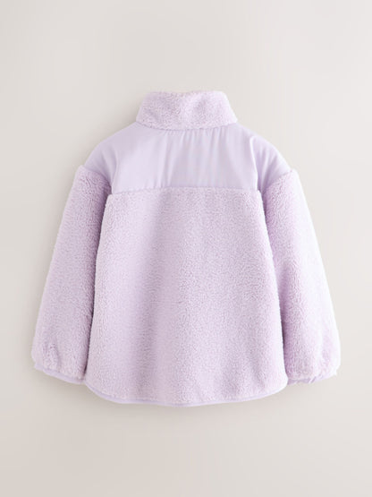 Baker by Ted Baker Lilac Purple Borg Mix Panel Fleece image 9