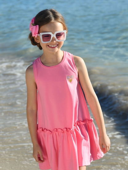 Angels Face Pink Navigator Printed Wings Dress image 1