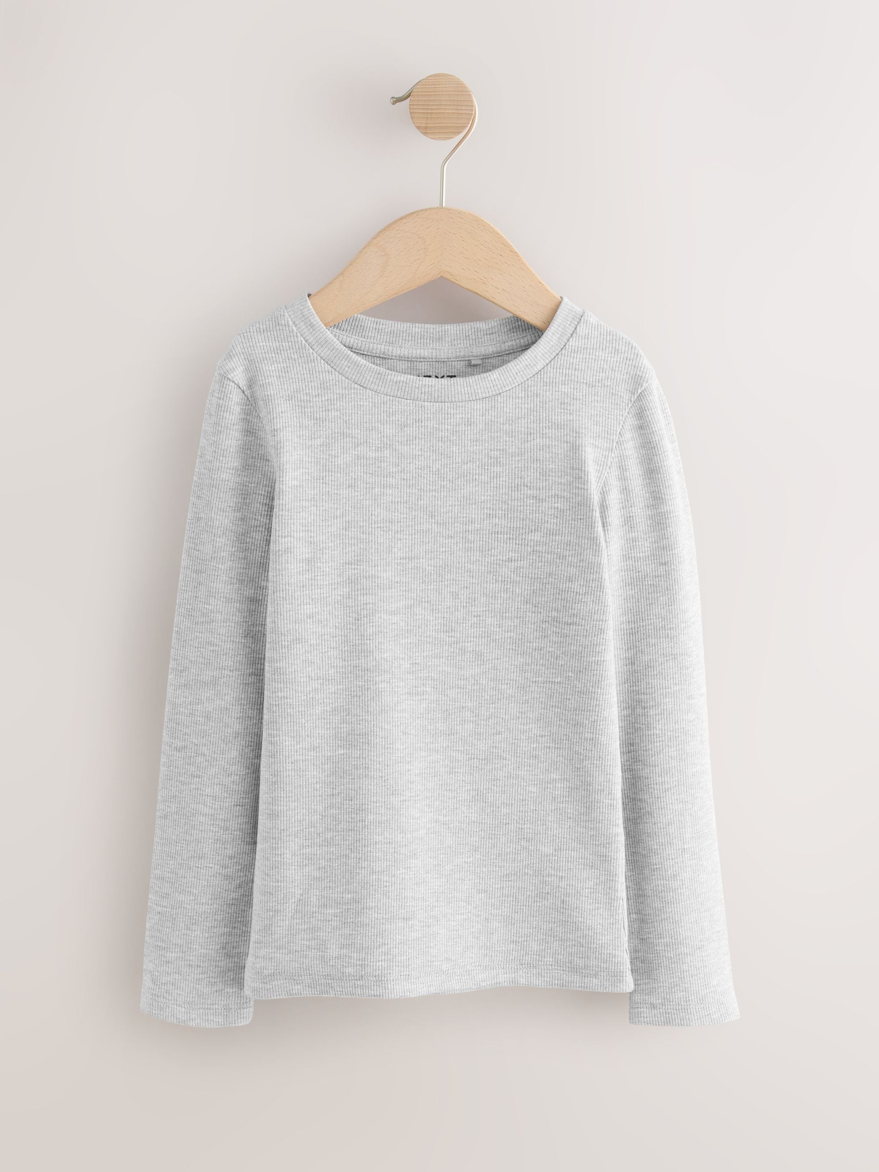 Dsiney Kidz - Black/White Long Sleeve Ribbed Tops 3 Pack (3-16yrs) image 2