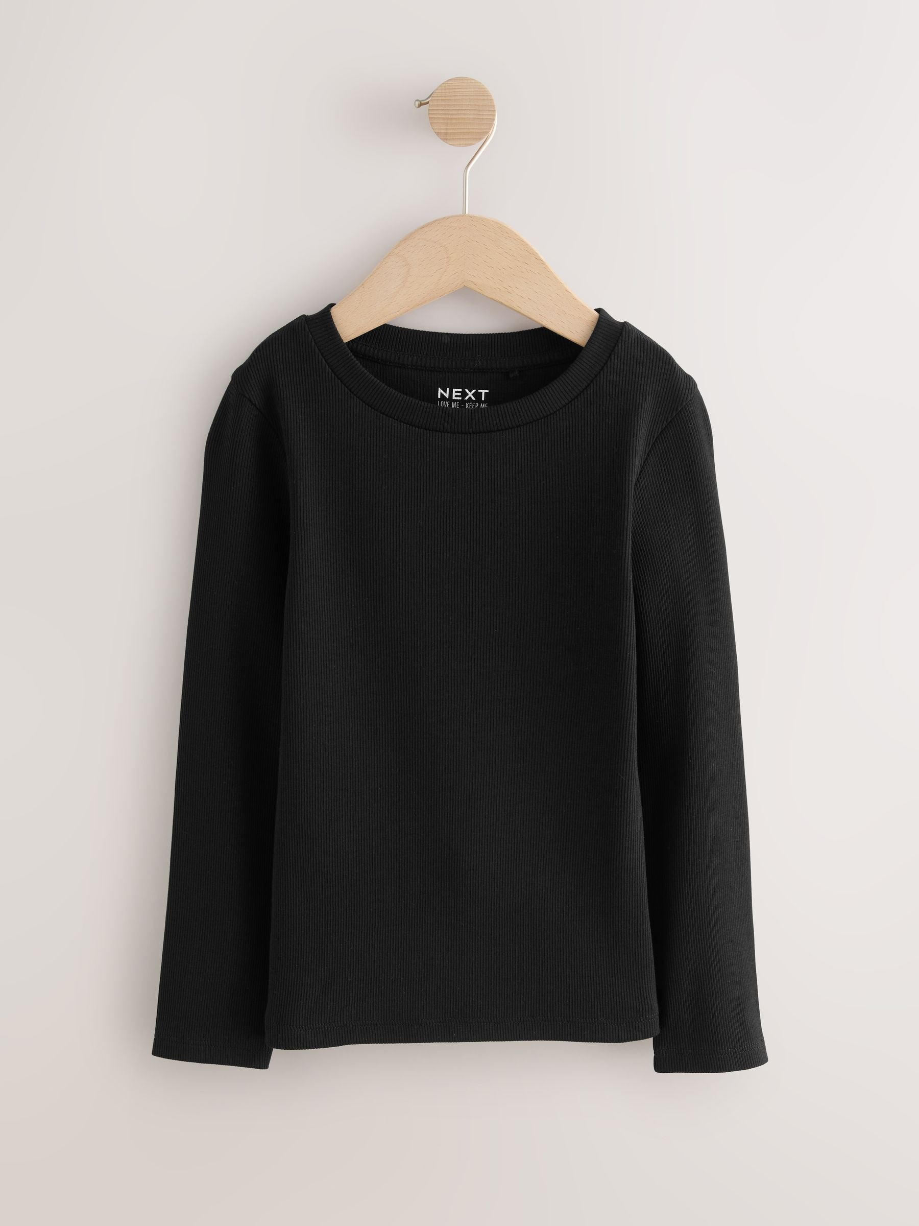 Dsiney Kidz - Black/White Long Sleeve Ribbed Tops 3 Pack (3-16yrs) image 4