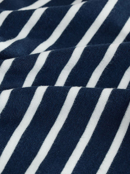 Navy/White Appliqué Christmas Long Sleeve T-Shirt (3mths-7yrs)