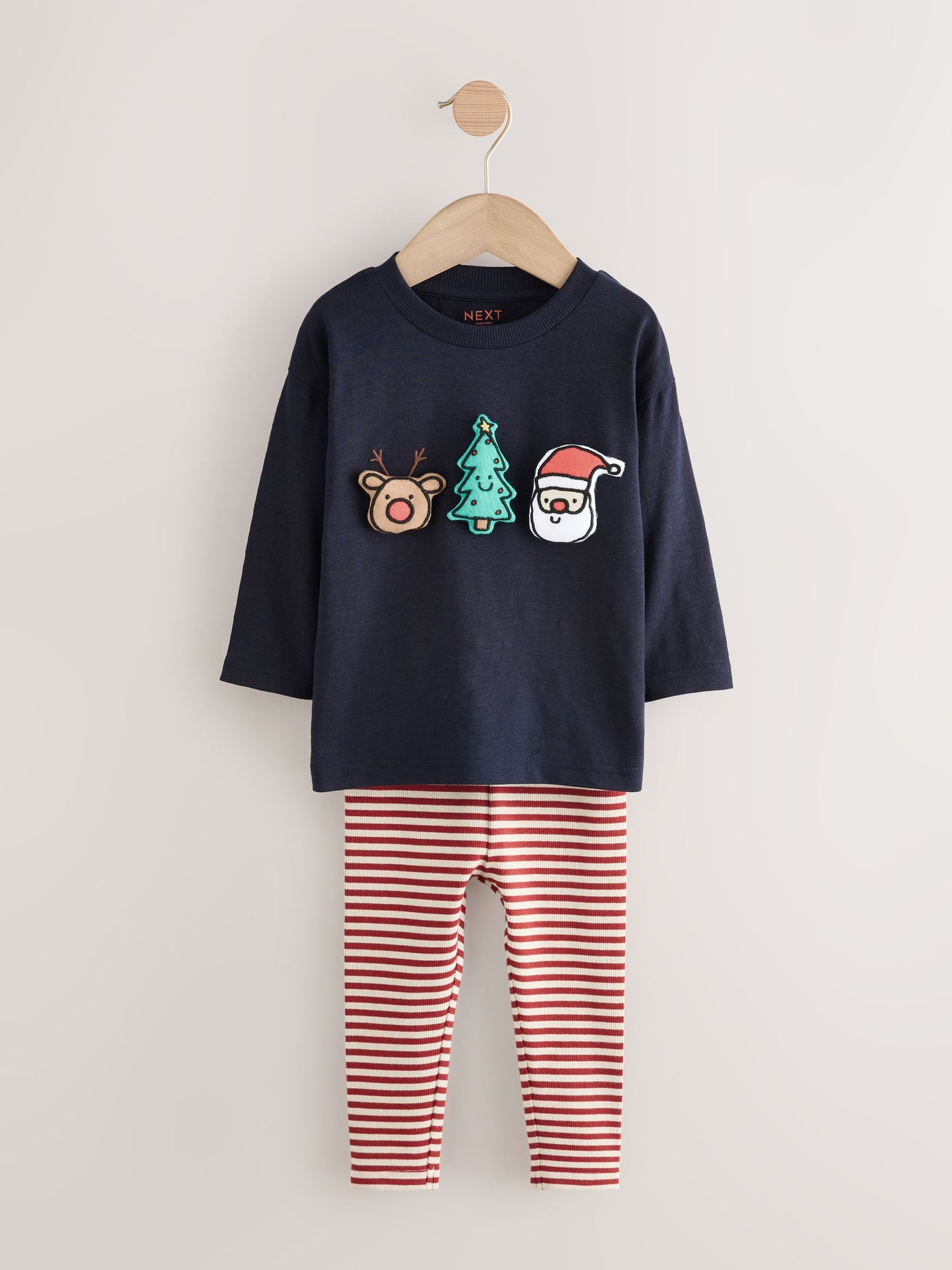 Dsiney Kidz - Navy Christmas Padded Long Sleeve Top and Leggings Set (3mths-7yrs) image 5